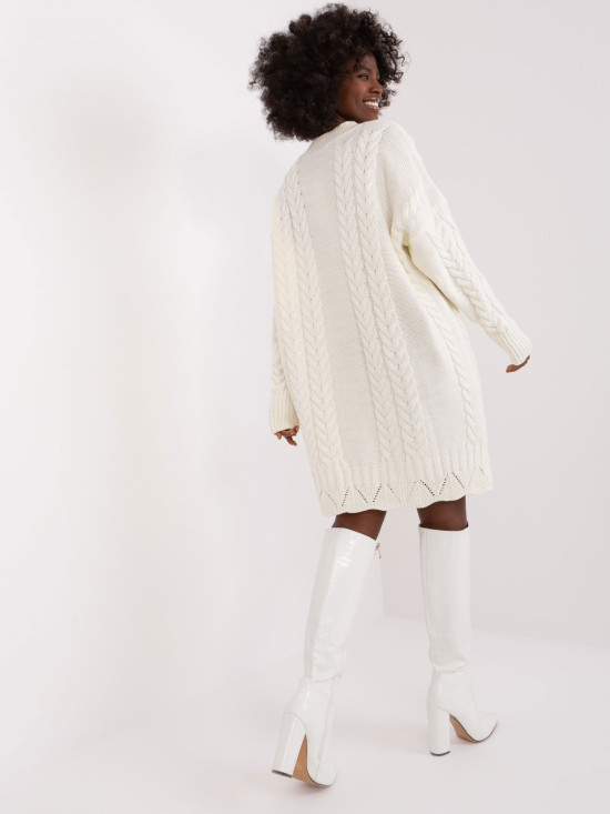 Rochie midi elegantă în ecru