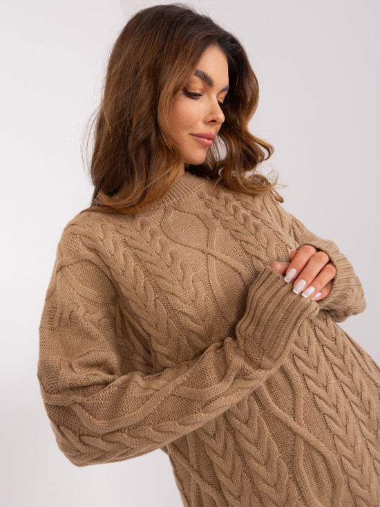 Rochie midi în culoare bej