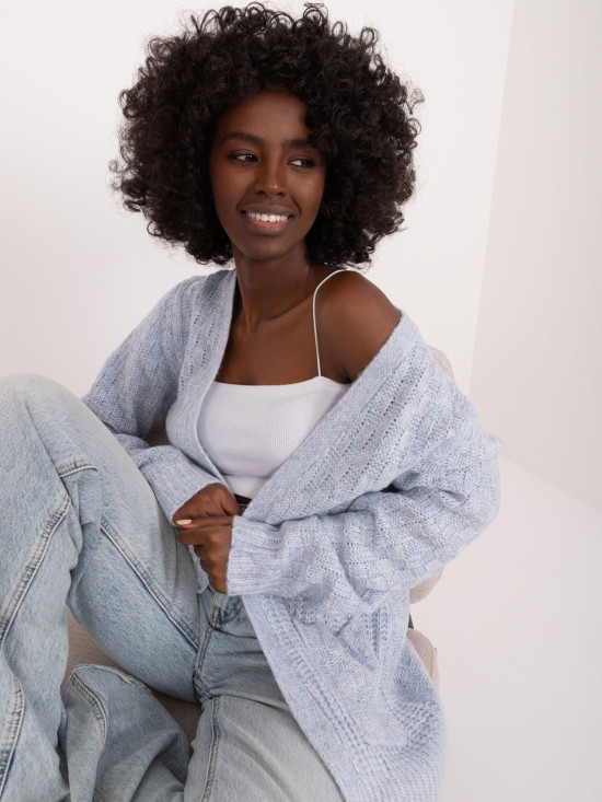 Cardigan elegant în albastru deschis