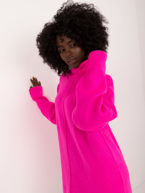 Rochie roz fluorescentă stilată