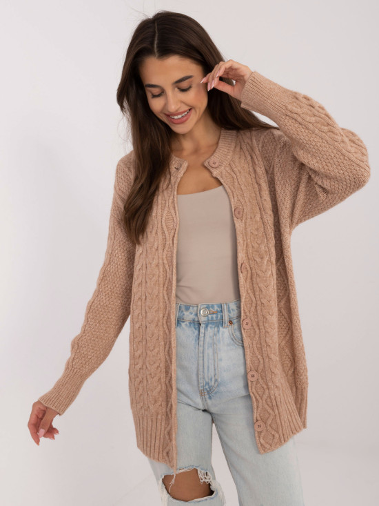 Pulover confortabil în culoarea camel