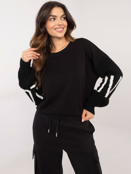 Hanorac negru elegant