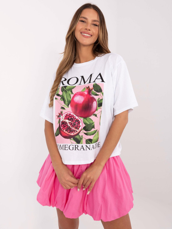 Tricou alb cu imprimeu