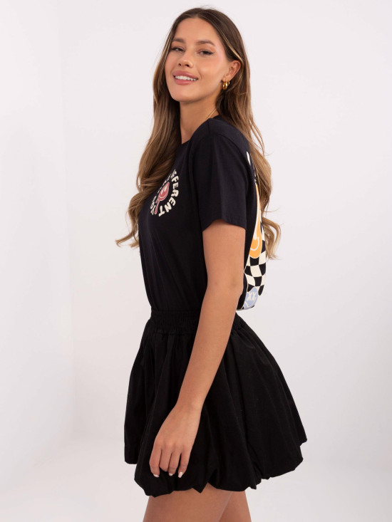 Tricou stilat gri cu mânecă scurtă