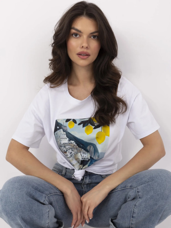 Tricou alb cu imprimeu