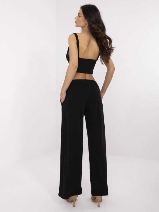 Pantaloni sportivi negri eleganți