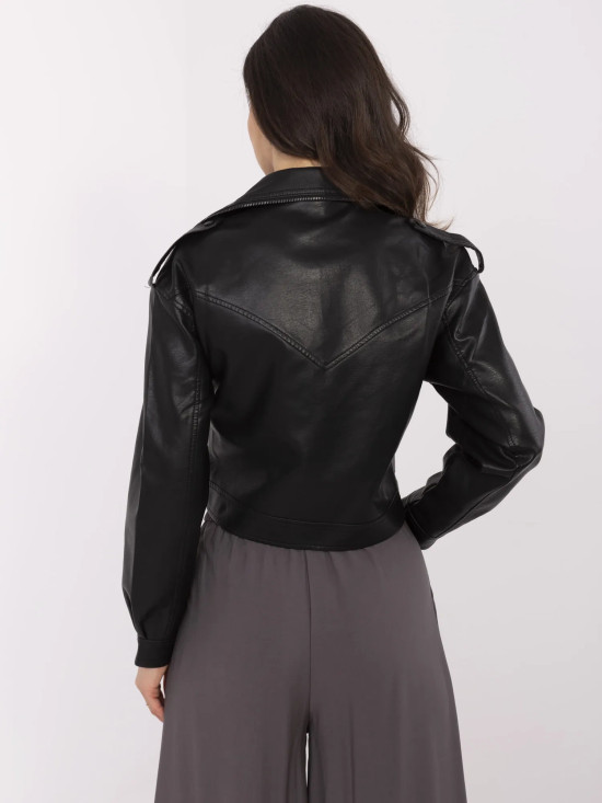 Jachetă de tranziție neagră elegantă