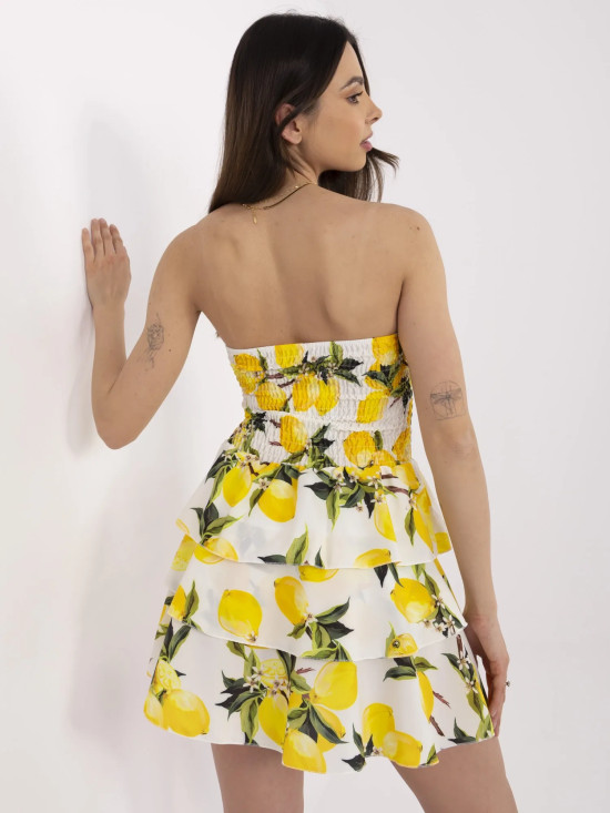 Rochie de vară evazată în ecru