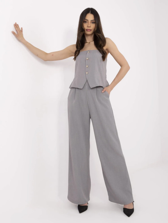Compleu elegant în culoare gri