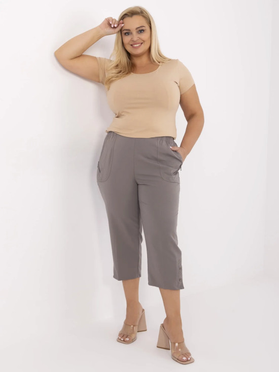 Pantaloni eleganți în gri închis