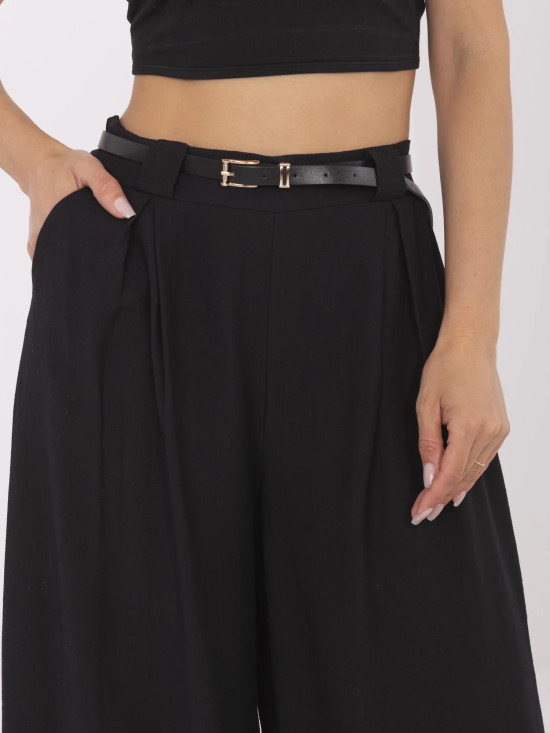 Pantaloni palazzo negri eleganți