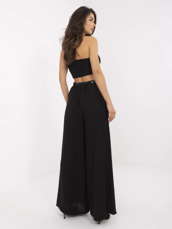 Pantaloni palazzo negri eleganți