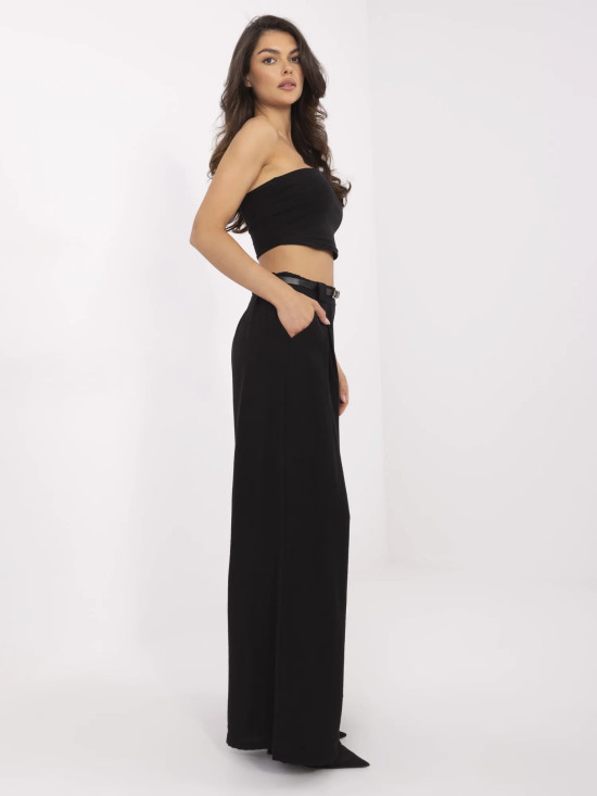 Pantaloni palazzo negri eleganți