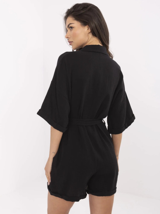 Salopetă neagră elegantă
