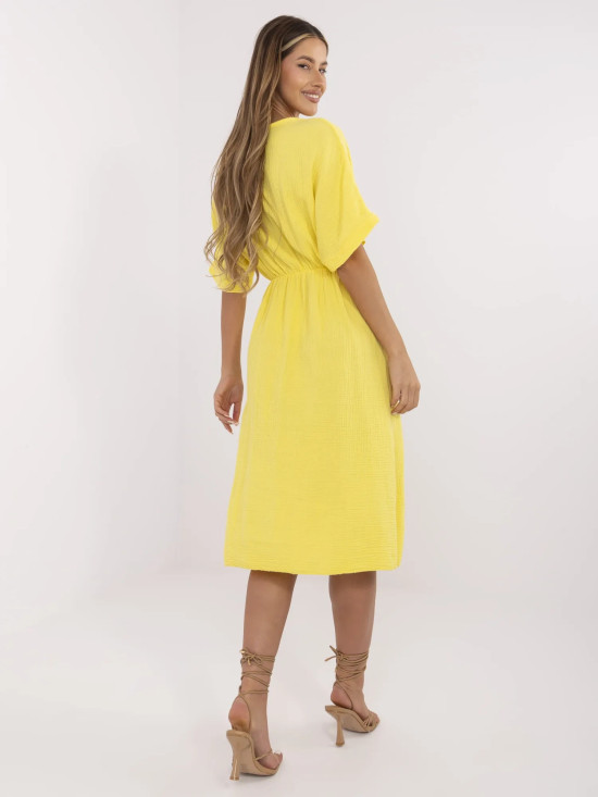 Rochie galbenă evazată