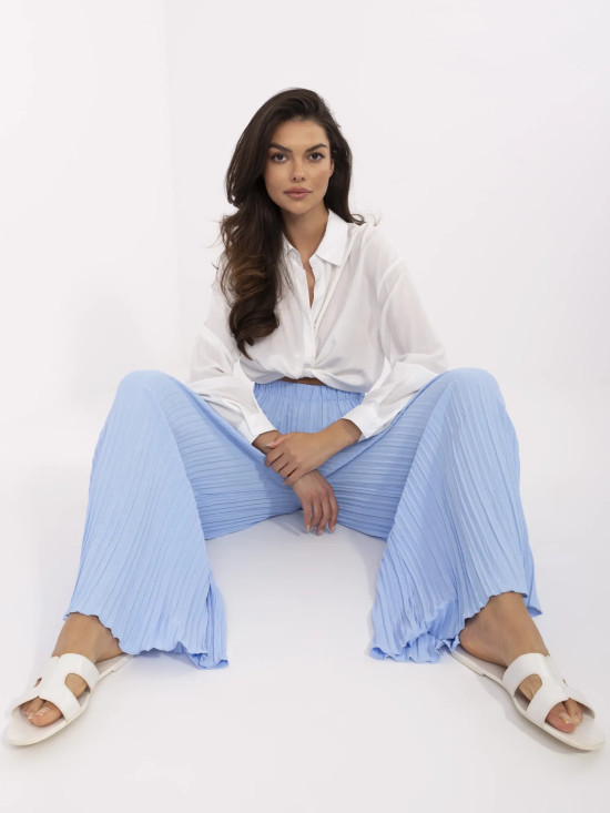 Pantaloni albaștri eleganți