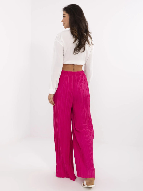 Pantaloni largi roz