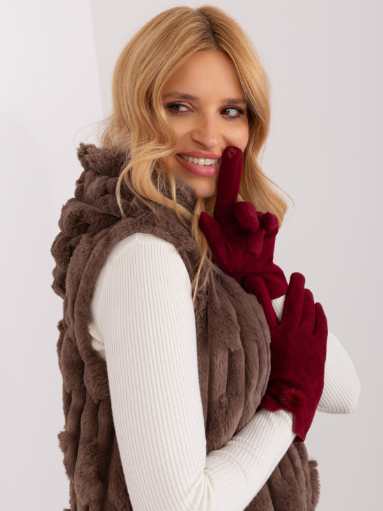 Mănuși elegante cu model geometric