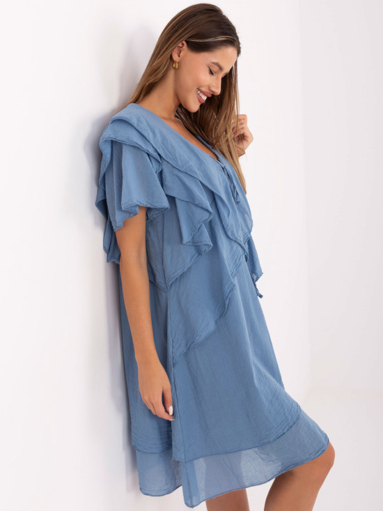 Rochie oversize în albastru închis