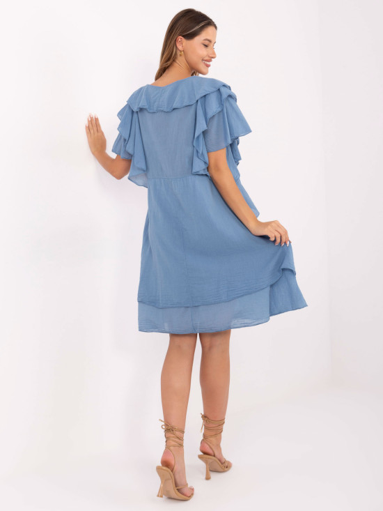 Rochie oversize în albastru închis