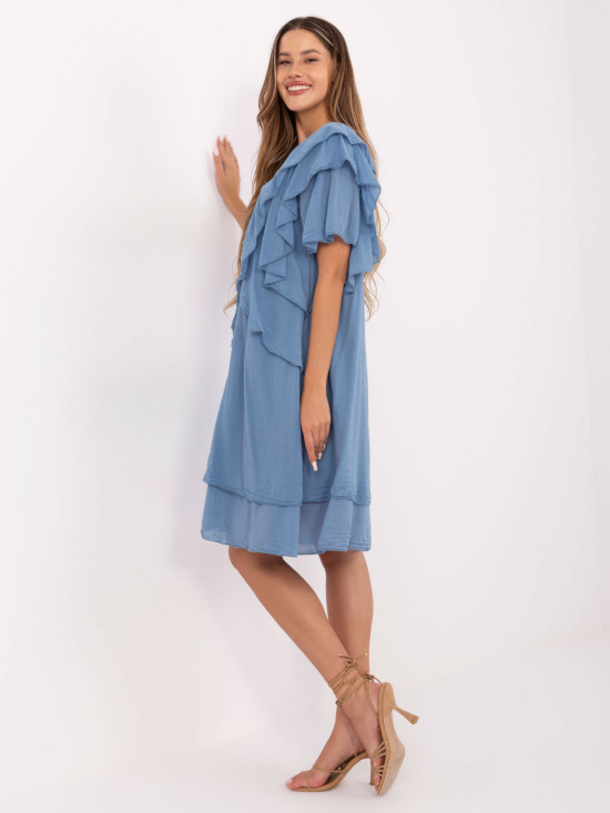 Rochie oversize în albastru închis