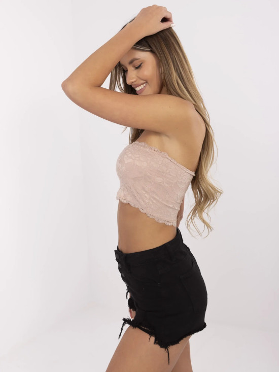 Top elegant în roz închis