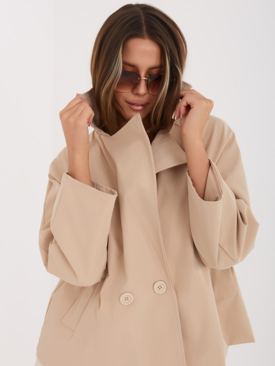 Palton scurt de tranziție, maro