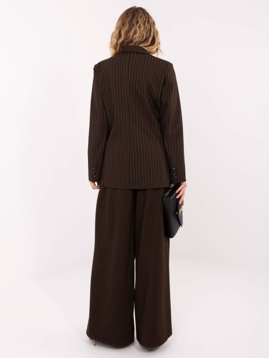 Sacou elegant maro cu dungi