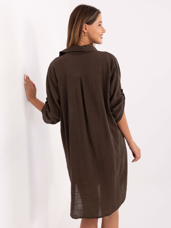 Rochie oversize cu mâneci 3/4