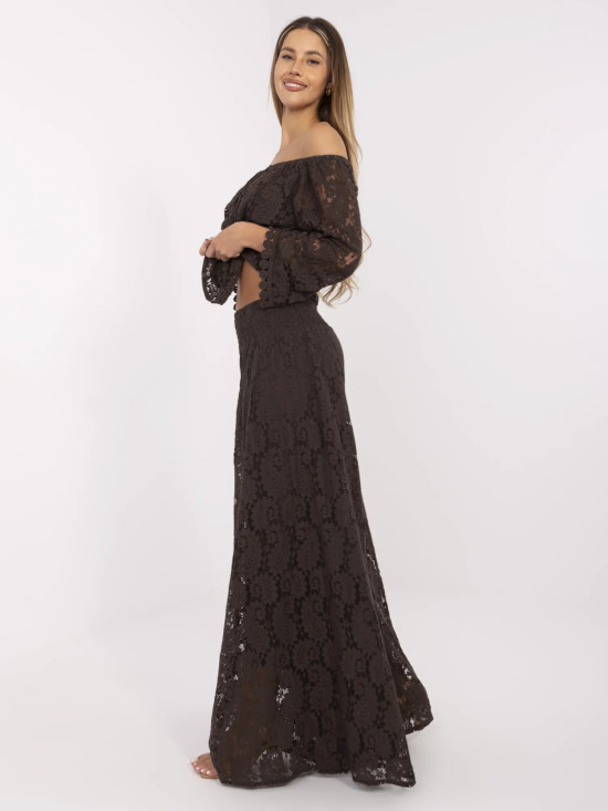 Pantaloni boho eleganți cu dantelă