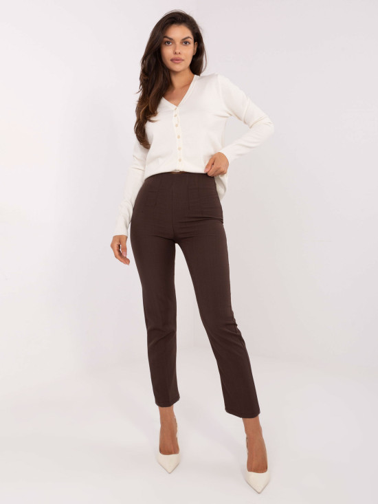 Pantaloni eleganți maro