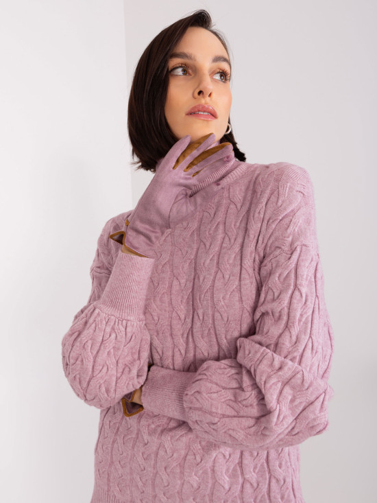 Mănuși tactile violet închis