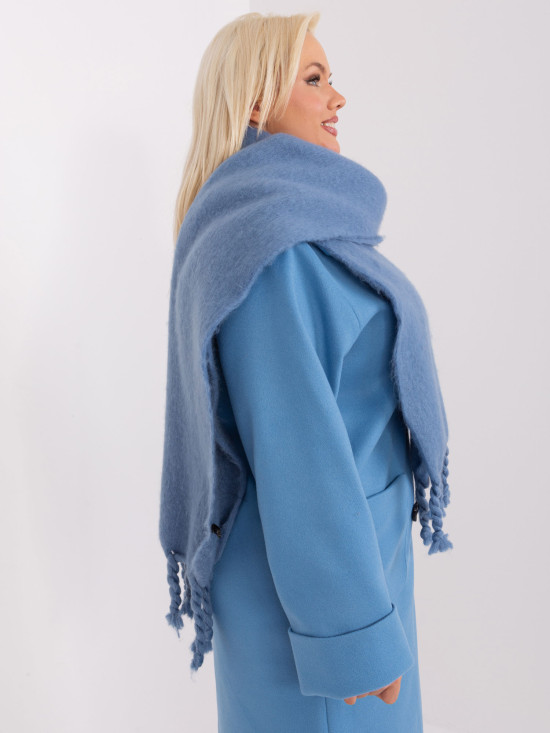Eșarfă elegantă albastră închisă