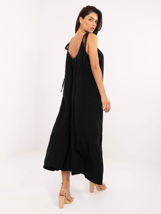 Rochie de vară evazată în negru