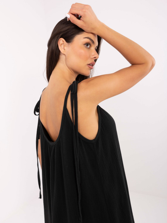 Rochie de vară evazată în negru