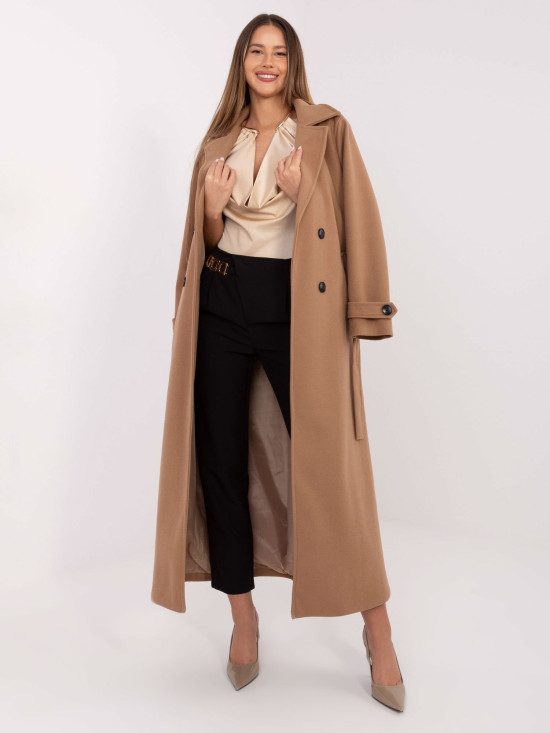 Pantaloni negri eleganți tip țigaretă cu talie înaltă și lanț decorativ