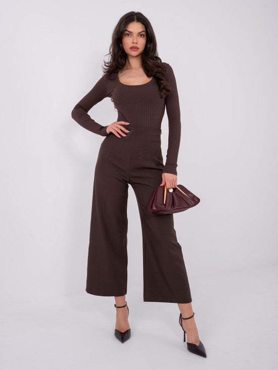 Body maro cu nervuri și mâneci lungi