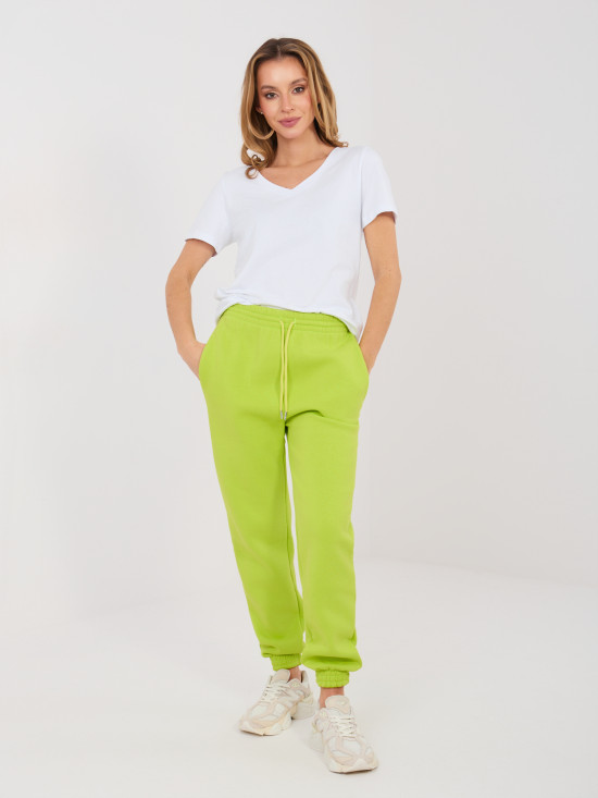 Joggere sport lime cu talie înaltă