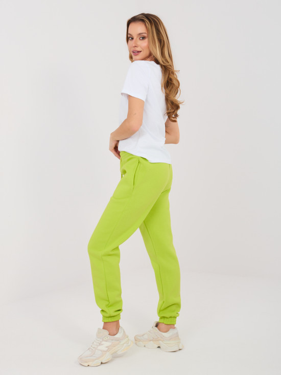 Joggere sport lime cu talie înaltă