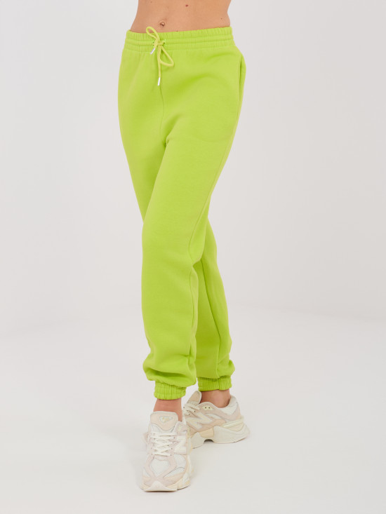 Joggere sport lime cu talie înaltă