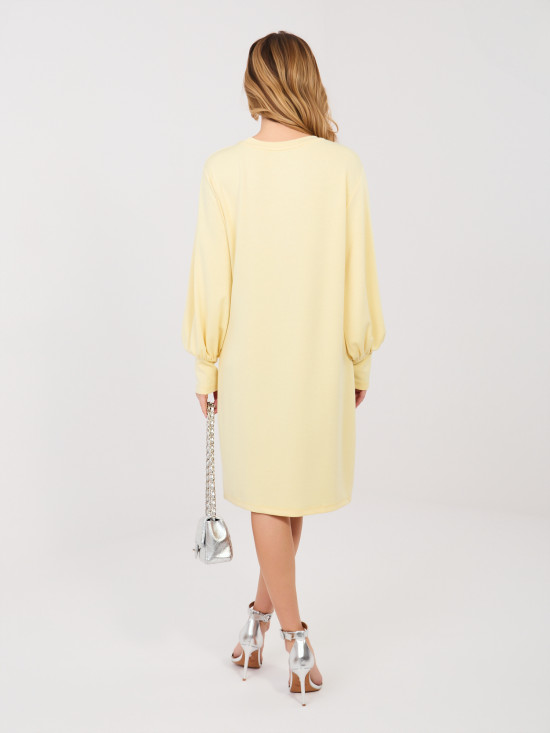 Rochie sport galben deschis confortabilă