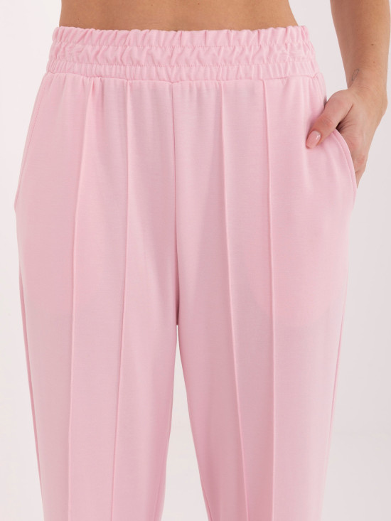 Pantaloni de trening roz largi