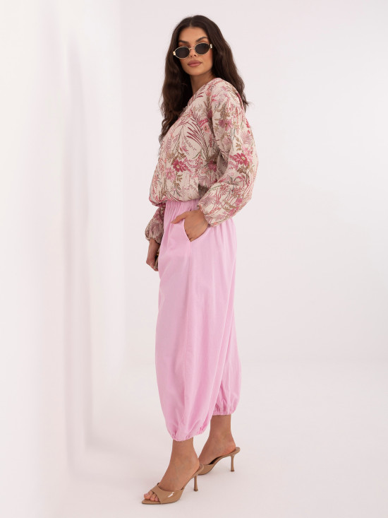 Geacă bomber roz cu imprimeu floral