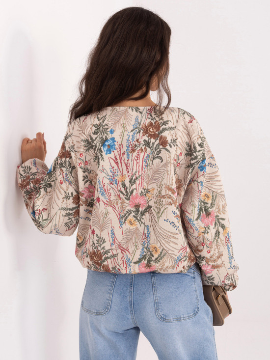 Geacă bomber verde cu imprimeu floral și căptușeală