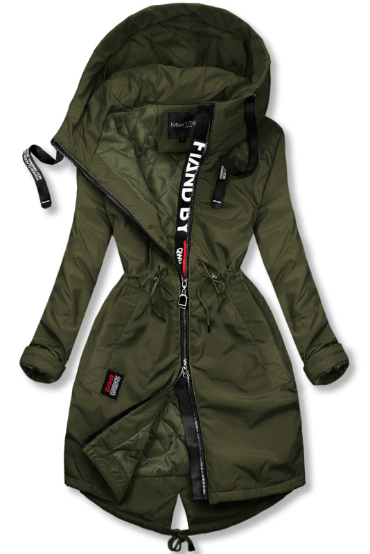 Palton/parka prelungit/ă kaki