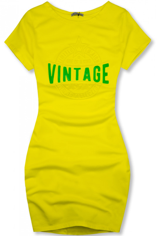 Rochie VINTAGE galbenă