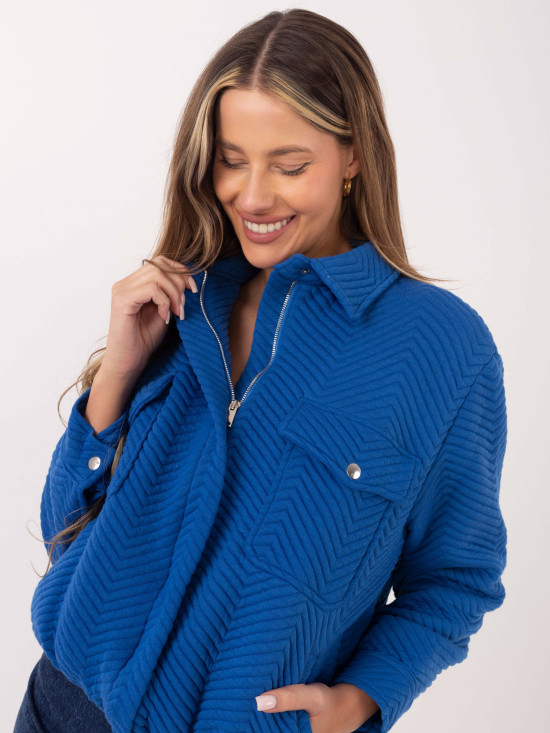 Jachetă de tranziție elegantă în albastru închis