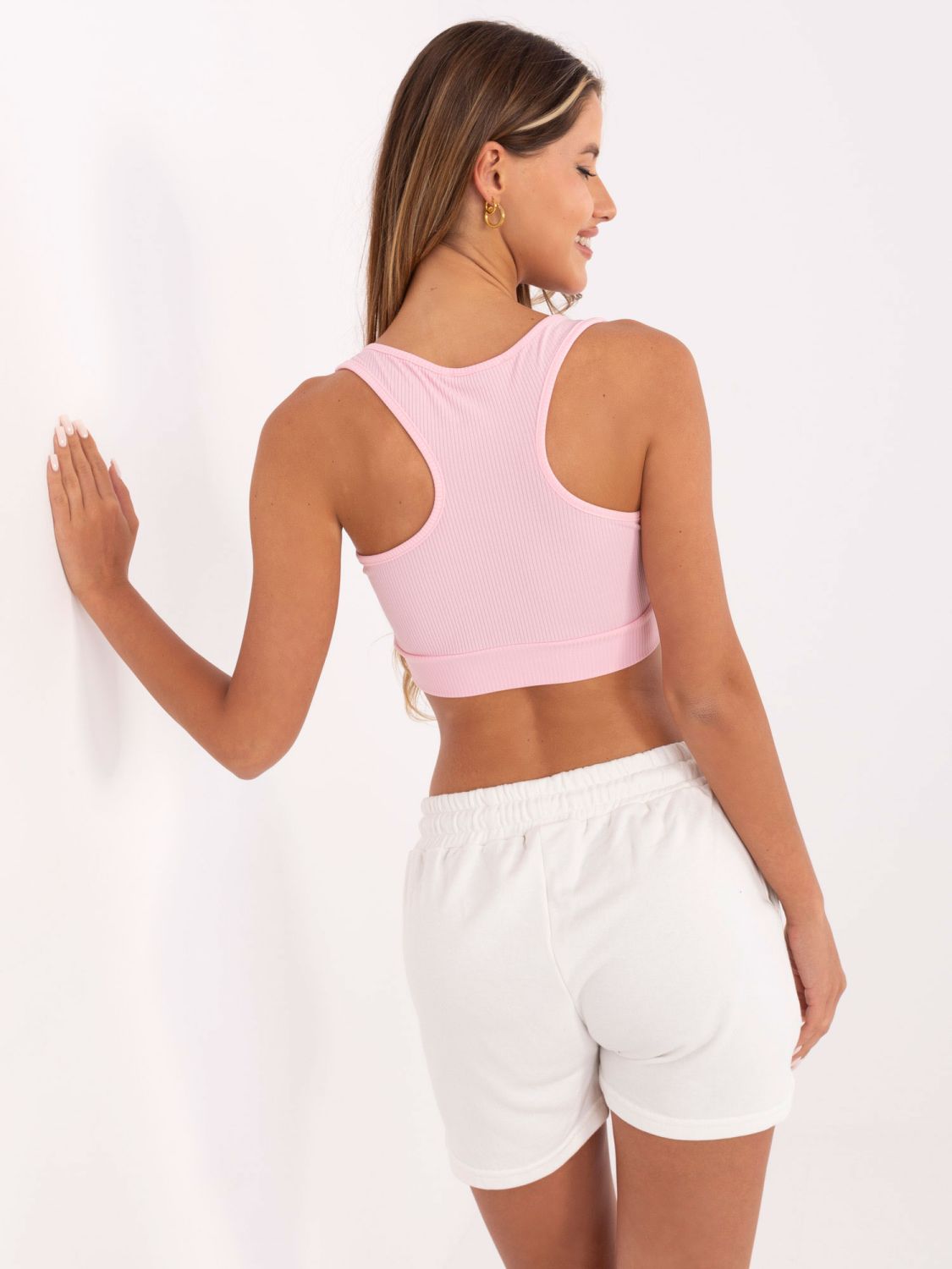 Top scurt roz deschis RUE PARIS