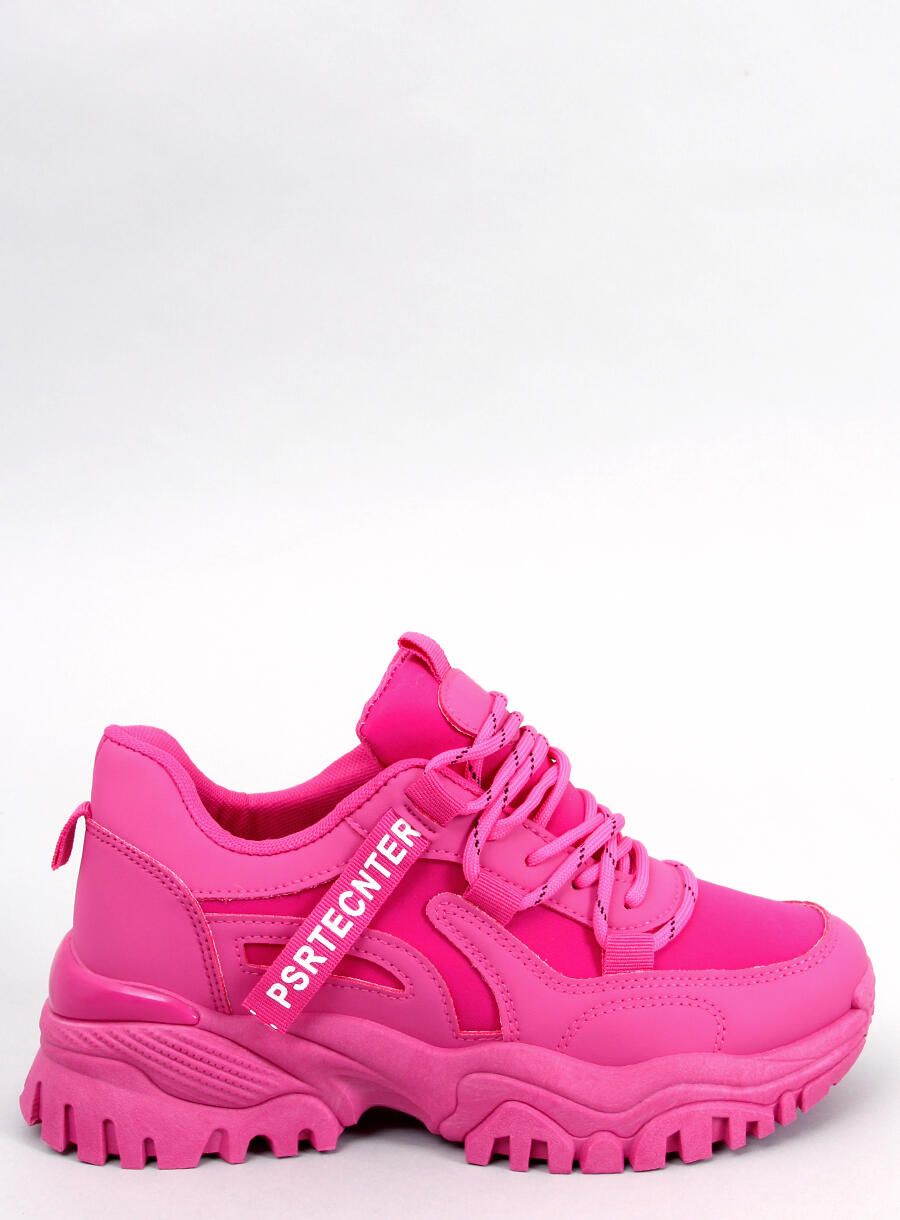 Adidași fuchsia roz pe talpă groasă