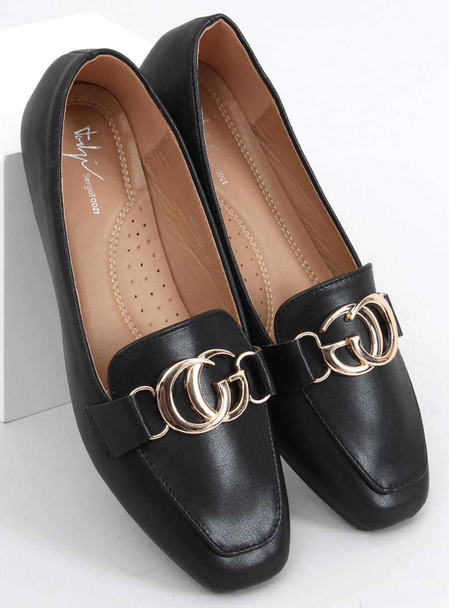 Mocasini eleganți de damă negri